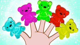 Gummy Bear Finger Family Song + More Nursery Rhymes Collection - HooplaKidz