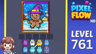Pixel Flow Level 761 Solution Walkthrough