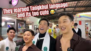 Teaching Tangkhuls Language to my foreigner friends 😂 They did great tho🤪 what say?😉