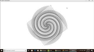 Python Turtle Graphics - Spiral Ring