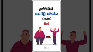 කෙට්ටු වෙන්න රහස් 6ක්  💯  #shorts #foryou #food #tips