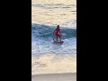 Young Skimboarder Hits a Wave and Flies into The Air #Shorts