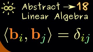 Abstract Linear Algebra 18 | Orthonormal Basis [dark version]