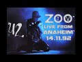 u2 zoo tv live from anaheim 14.11.92