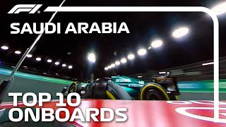 Spins, Big Moves And All The Top 10 Onboards | 2023 Saudi Arabian Grand Prix | Qatar Airways