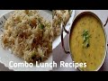 Simple Lunch Recipe  | Combo Lunch Recipes by Shetty's Recipe's with Supreetha