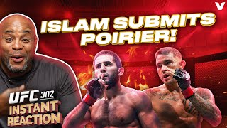 Daniel Cormier REACTS to Islam Makhachev defeating Dustin Poirier by submission