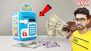 ATM Piggy Bank Unboxing And Testing | Smart ATM Piggy Bank | Mini ATM Piggy Bank Toy