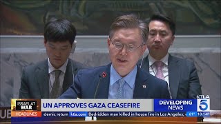 UN approves Gaza ceasefire