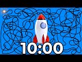 10 Minute [ROCKET] Timer 🚀💥✨ | Classroom Countdown!