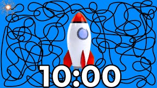 10 Minute [ROCKET] Timer 🚀💥✨ | Classroom Countdown!