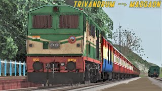 #Trivandrum to Madgaon | 12431 TVC NZM Rajdhani: Railworks