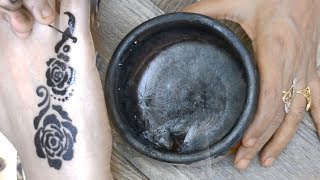 صناعة الخظاب اليمني في المنزل | how to make (Yemeni Khezab ) or natural black henna