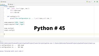 Python # 45 Constructor , Self ,Comparing Objects