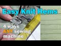 Easy and Professional Hems with Knit Fabric, Step-by-step