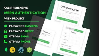 Complete MERN Authentication: JWT, OTP Verification (Email \u0026 Phone), Password Reset, Automation