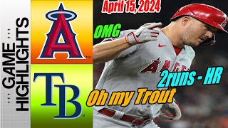 Angels vs Rays [Highlights TODAY] Mike Trout good shot 2 run home run. Anthony R