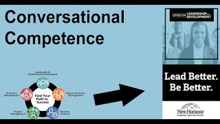 Conversational Competence – A Step By Step Approach