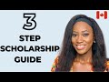 3 SIMPLE STEPS TO GET A SCHOLARSHIP IN CANADA FOR INTERNATIONAL STUDENTS | Undergrad, Graduate & PhD