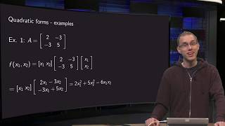 Quadratic forms - examples