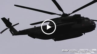 Sikorsky CH-53GS Sea Stallion - German Air Force 84+15 - flybys at Lechfeld | Clearwater23