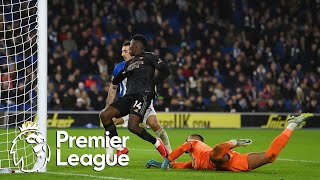 Eddie Nketiah taps in third Arsenal goal against Brighton | Premier League | NBC Sports