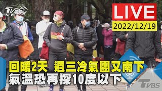 回暖2天 週三冷氣團又南下 氣溫恐再探10度以下 LIVE