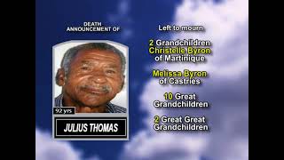 Julius Thomas ~ Medium Obituary