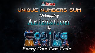 Unique Number Sum in Hash Map | 1080P HD | Hash Map in java | core java | java | Coding Maxima