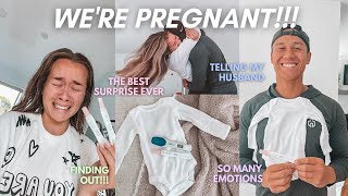 FINDING OUT I'M PREGNANT + TELLING MY HUSBAND... the sweetest surprise ever