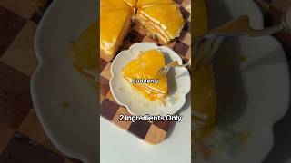 2 Ingredients Mango Yogurt Layered Cake 🥭