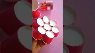 Lamp making with tea paper cup | paper cup #shorts #papercup