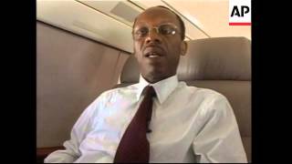 Interview on plane during Aristide journey to Jamaica