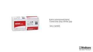 Katrin Interleaved Hand Towel One Stop White 2ply 66905