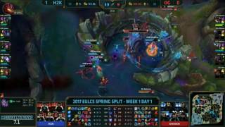 EU LCS: Huge Ekko Baron Steal