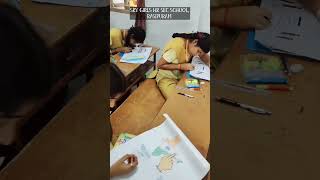 SRV girls hr sec School  drawing competition #school #schoollife #stunt #status