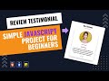 Create Review Design with Testimonial Slider using HTML, CSS & JavaScript | Step-by-Step Tutorial