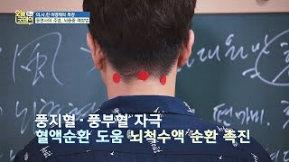 뇌졸중(중풍) 예방에 도움 되는 혈자리☞ 풍부혈， 풍지혈 오늘， 굿데이(goodday) 141회