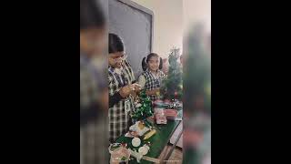 Christmas tree decoration competition held in our school for std-VI to std-VIII.