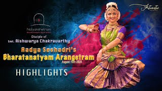 Aadya Seshadri | Bharathanatyam Arangetram | Highlights in 4K UHD | Natyakshetram