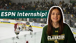 Internship with Clarkson Hockey \u0026 ESPN!