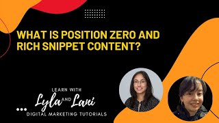 What is position zero and rich snippet content?