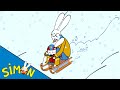 Simon NEW VIDEO Simon Goes Sledging with his Dad HD [Officiel] Cartoons for Children