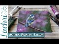 How to paint a bokeh background in Acrylics - Lachri