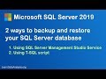 Backup and restore your Microsoft SQL Server database