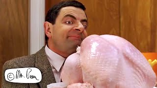 TURKEY HEAD Bean | Mr Bean Funny Clips | Mr Bean Official