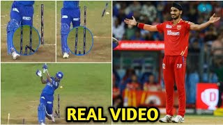 Arshdeep Singh bowling broken stumps | MIvsPBKS | TATA IPL 2023