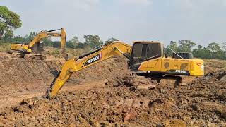 งานลอกคลองแพคคู่ Sany sy200c ชมไปบ่นไป excavator