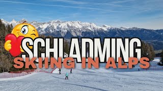 Schladming Skifahren in den Alpen   Österreich