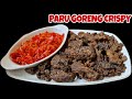 CARA MASAK PARU GORENG CRISPY & BUMBU BALADONYA